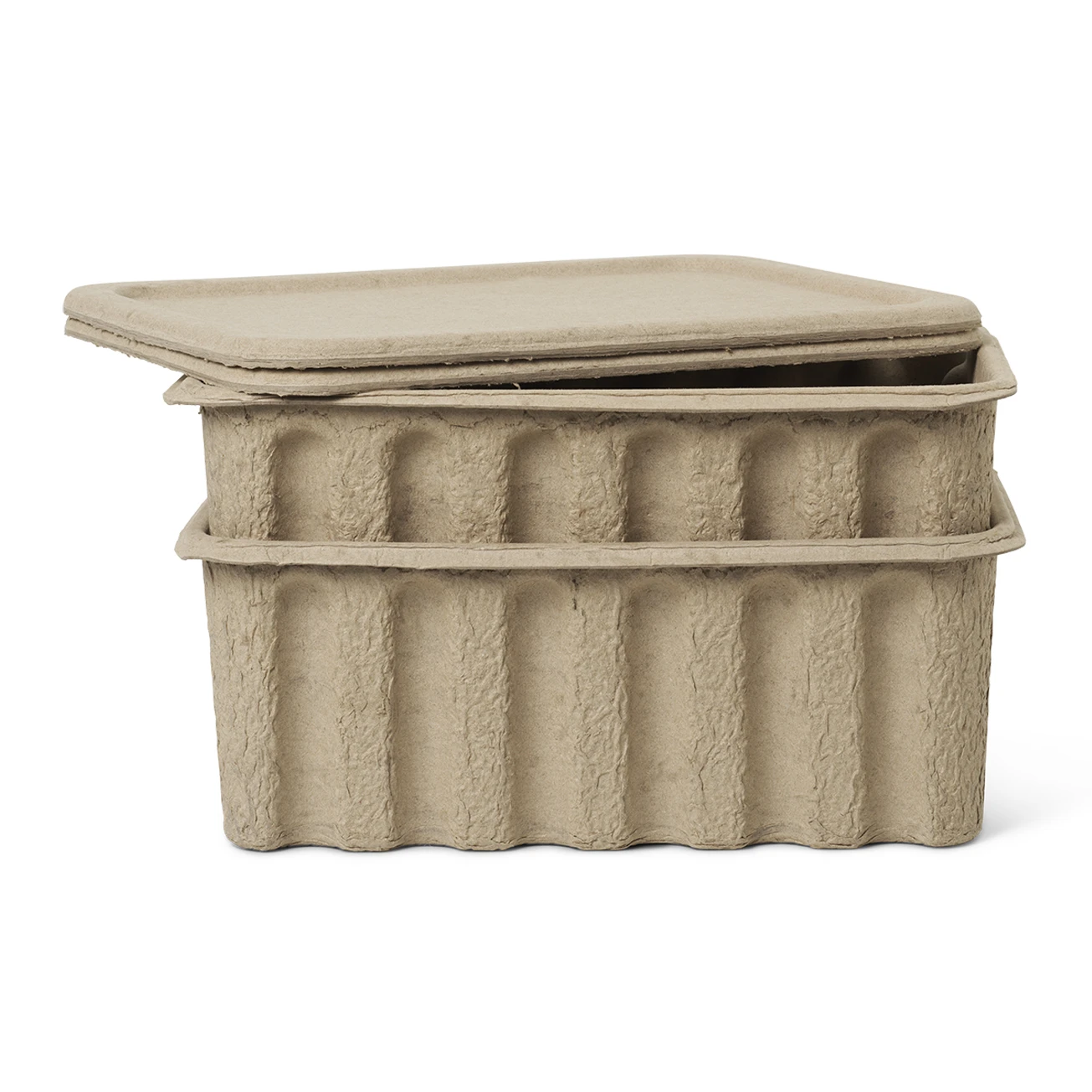 Ferm LIVING Ferm Opbergdoos Papier Met Deksel 2-pack 1 Ferm LIVING Ferm Opbergdoos Papier Met Deksel 2-pack