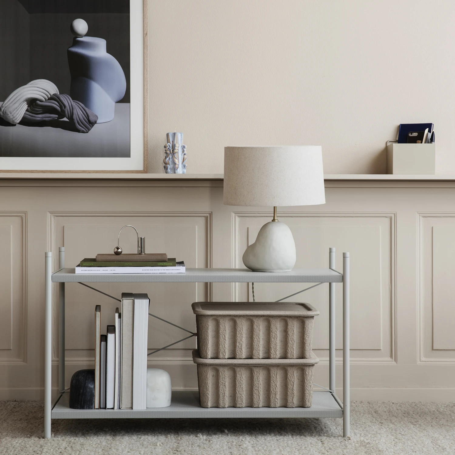 Ferm LIVING Ferm Opbergdoos Papier Met Deksel 2-pack 2 Ferm LIVING Ferm Opbergdoos Papier Met Deksel 2-pack - Afbeelding 2