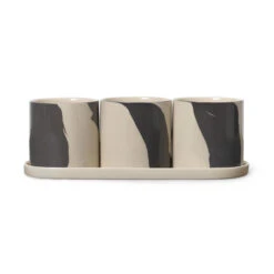 Ferm LIVING Inlay Kruidenpot Met Schotel 4-delig