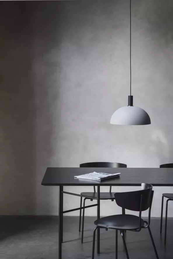 Ferm Living Dome Light Grey Hanglamp Groot Zwart 6 Ferm Living Dome Light Grey Hanglamp Groot Zwart - Afbeelding 6