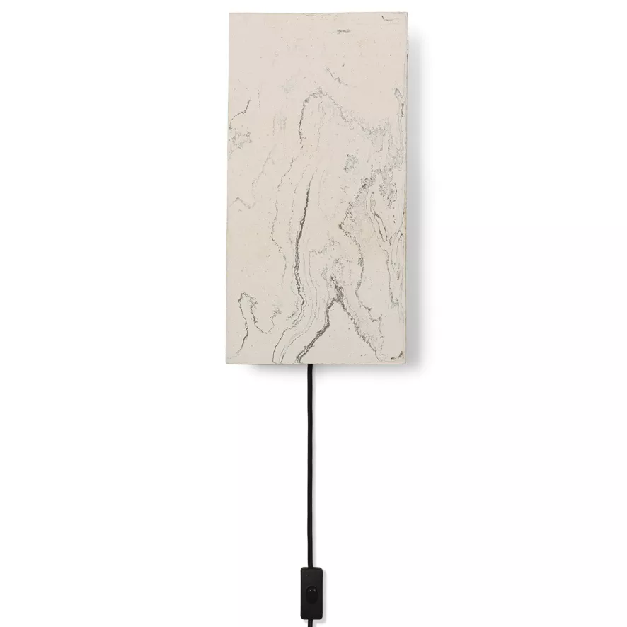Ferm Living Argilla Wandlamp Marble White 1 Ferm Living Argilla Wandlamp Marble White