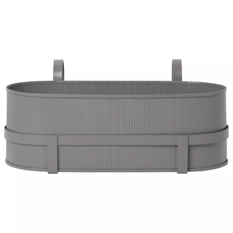 Ferm Living Bau Balcony Plantenbak Warm Grey 1 Ferm Living Bau Balcony Plantenbak Warm Grey