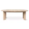 Ferm Living Bevel Uitschuifbare Eettafel ø 117-217 White Oiled