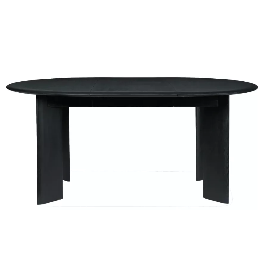 Ferm Living Bevel Uitschuifbare Eettafel ø 117-217 Zwart Geolied Beuken 1 Ferm Living Bevel Uitschuifbare Eettafel ø 117-217 Zwart Geolied Beuken