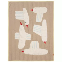 Ferm Living Bird Quilted Plaid 80x110