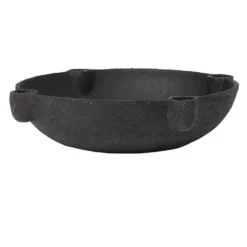 Ferm Living Bowl Kandelaar L Keramiek Donkergrijs