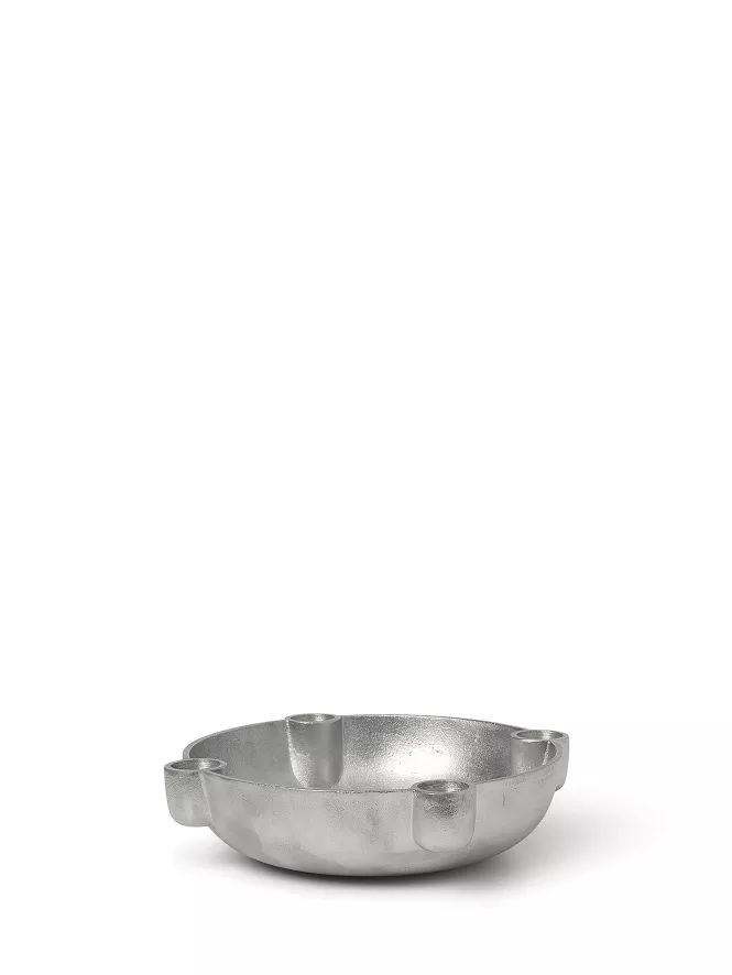 Ferm Living Bowl Kandelaar Medium Aluminium Black 4 Ferm Living Bowl Kandelaar Medium Aluminium Black - Afbeelding 4
