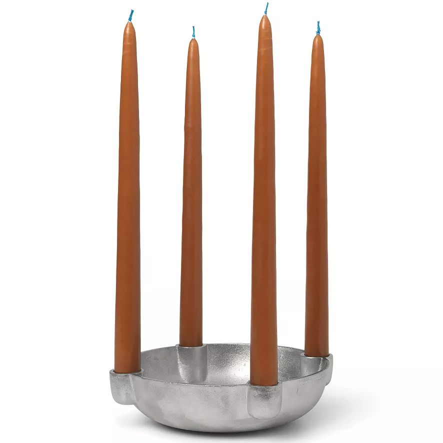 Ferm Living Bowl Kandelaar Medium Aluminium Black 5 Ferm Living Bowl Kandelaar Medium Aluminium Black - Afbeelding 5