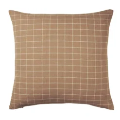 Ferm Living Brown Cotton Kussen 50x50 Check
