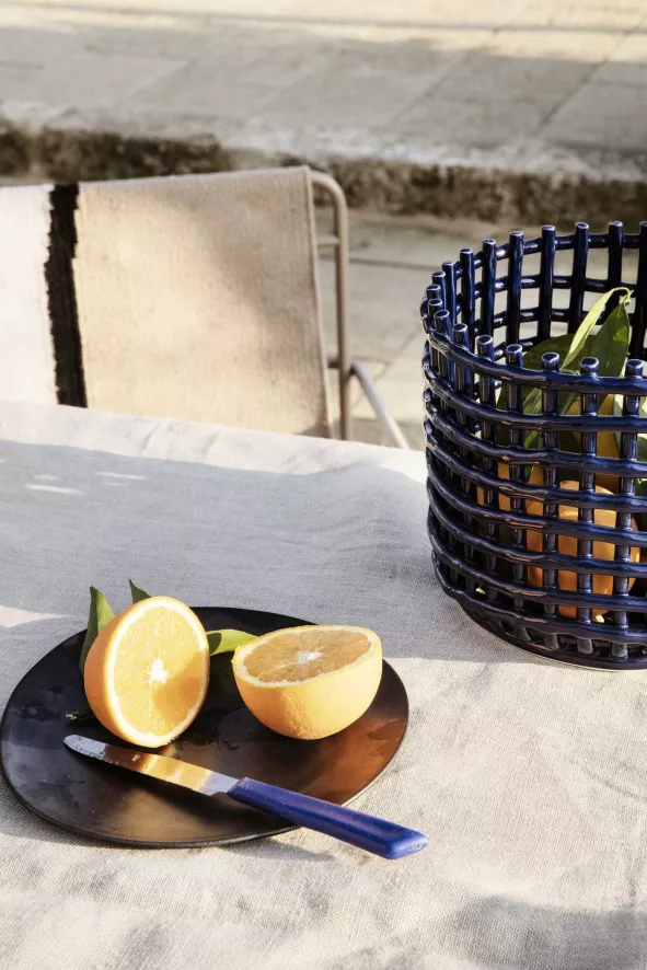 Ferm Living Ceramic Basket Opbergmand Large Off-White 7 Ferm Living Ceramic Basket Opbergmand Large Off-White - Afbeelding 7