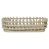 Ferm Living Ceramic Basket Opbergmand Oval Cashmere