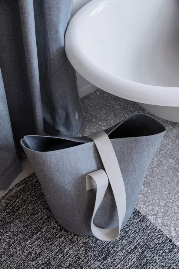 Ferm Living Chambray Douchegordijn Zand 7 Ferm Living Chambray Douchegordijn Zand - Afbeelding 7