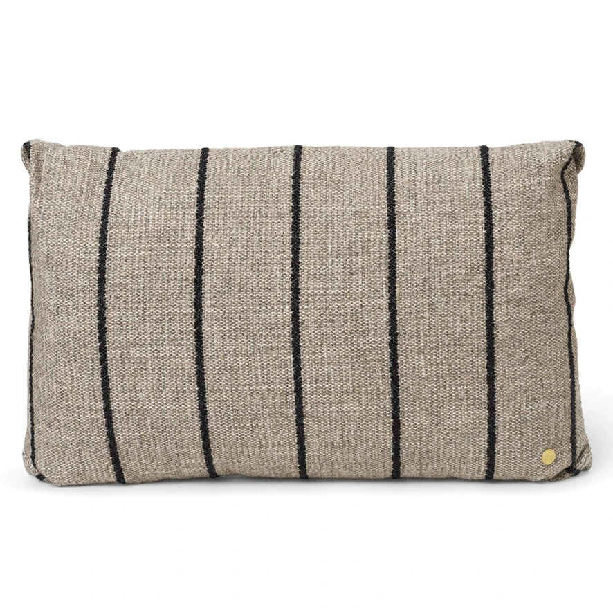 Ferm Living Clean Kussen 40x60 Pasadena Sand/black 1 Ferm Living Clean Kussen 40x60 Pasadena Sand/black