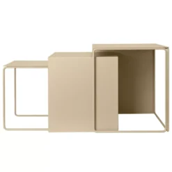 Ferm Living Cluster Tables Bijzettafel Set Van 3 Cashmere