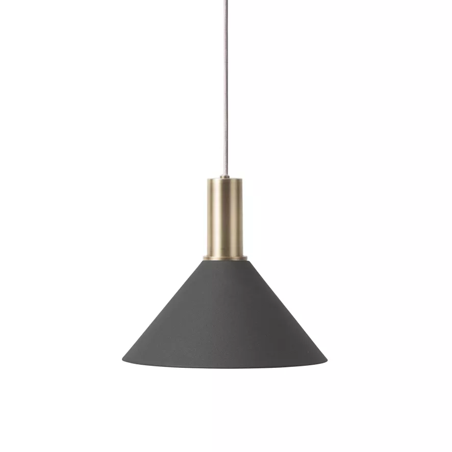 Ferm Living Cone Black Hanglamp Klein Messing 1 Ferm Living Cone Black Hanglamp Klein Messing