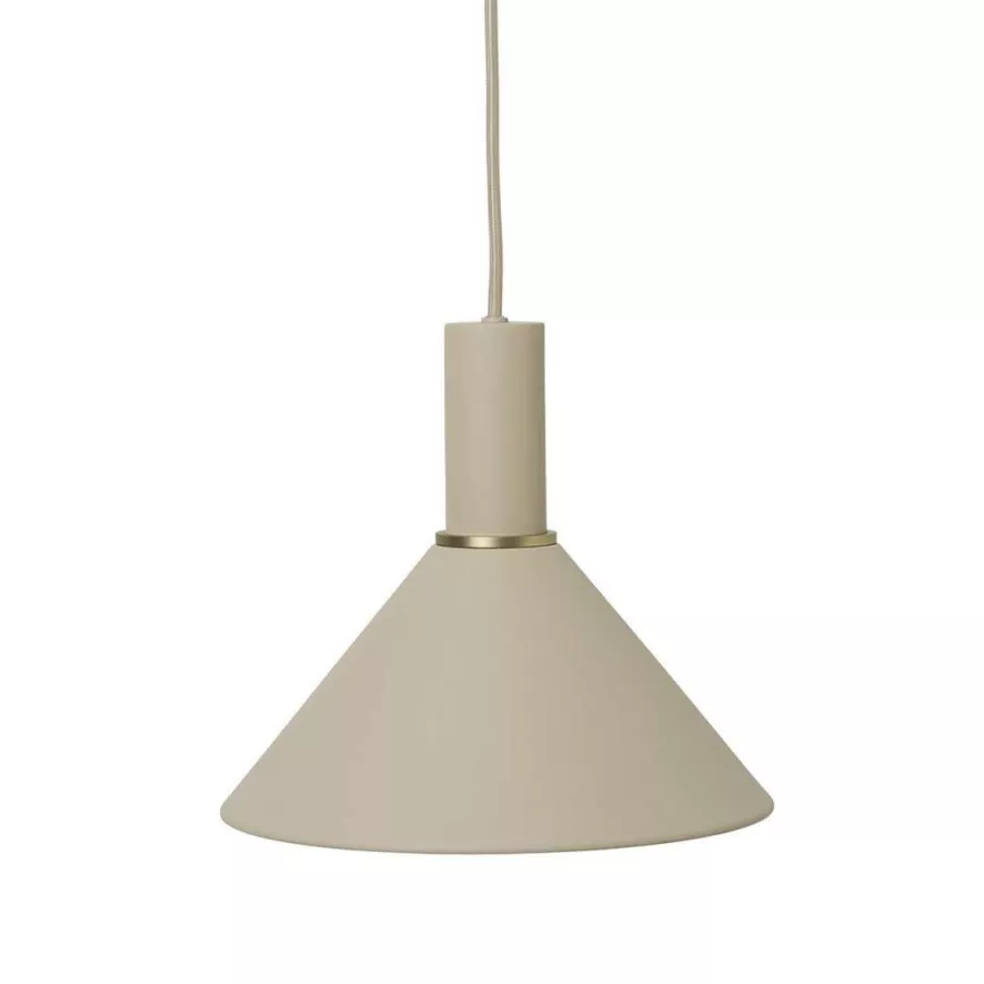 Ferm Living Cone Cashmere Hanglamp Laag 1 Ferm Living Cone Cashmere Hanglamp Laag