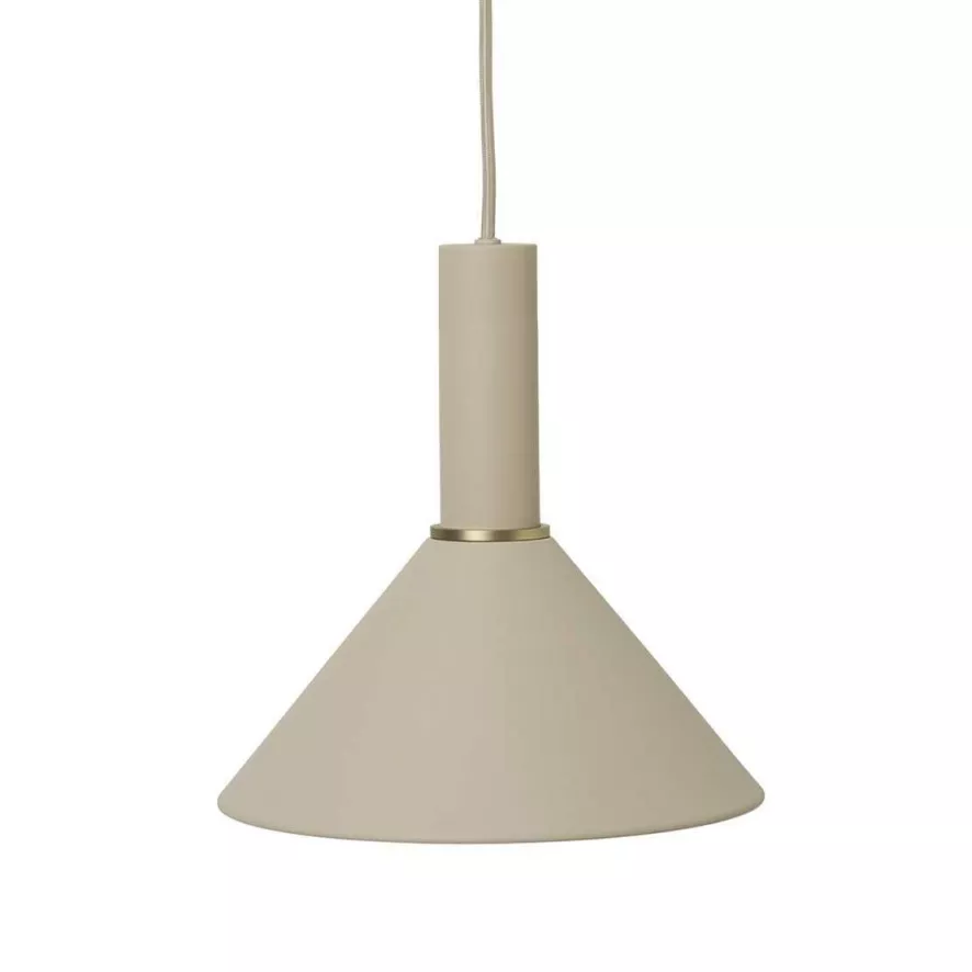 Ferm Living Cone Cashmere Hanglamp Laag 2 Ferm Living Cone Cashmere Hanglamp Laag - Afbeelding 2