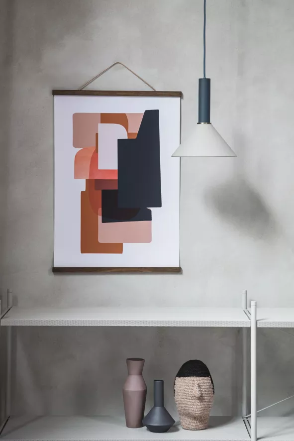 Ferm Living Cone Light Grey Hanglamp Groot Zwart 2 Ferm Living Cone Light Grey Hanglamp Groot Zwart - Afbeelding 2