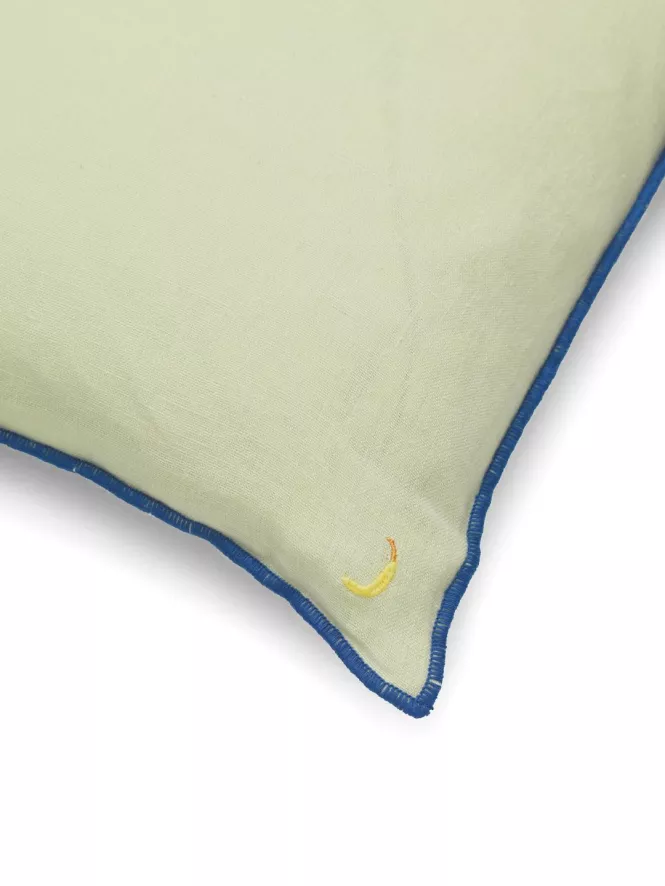 Ferm Living Contrast Linen Kussen 40x40 Lilac 8 Ferm Living Contrast Linen Kussen 40x40 Lilac - Afbeelding 8