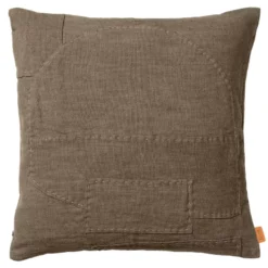 Ferm Living Darn Kussen 50x50 Donker Taupe