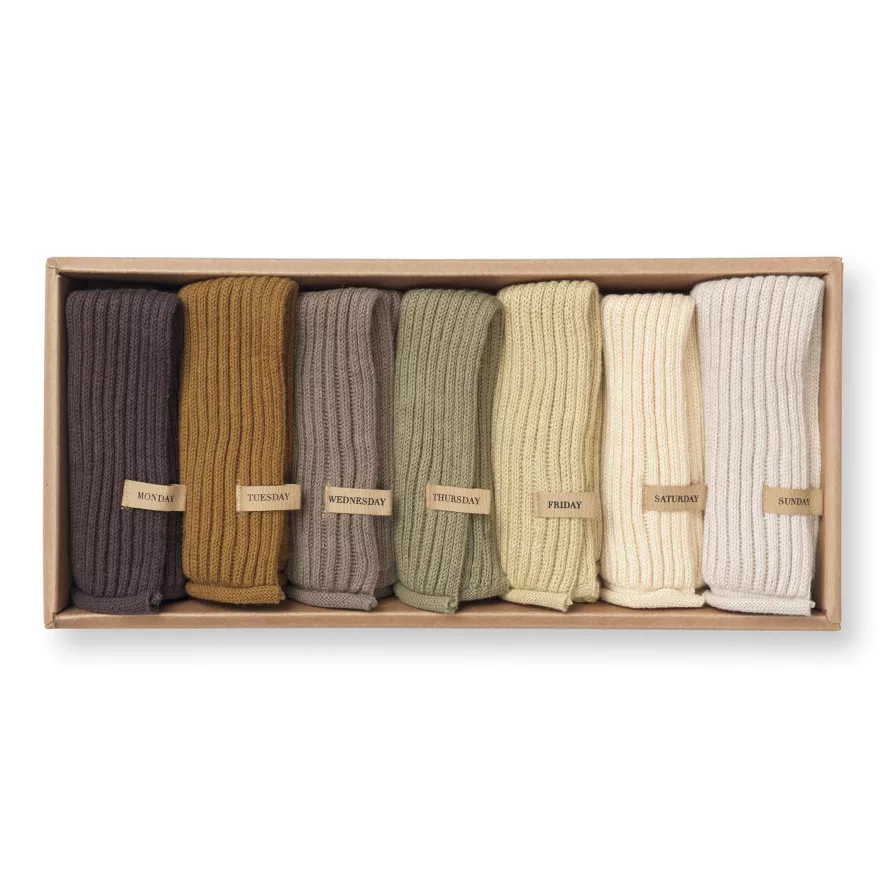 Ferm Living Day Cloths Vaatdoek Set Van 7 Multi 5 Ferm Living Day Cloths Vaatdoek Set Van 7 Multi - Afbeelding 5