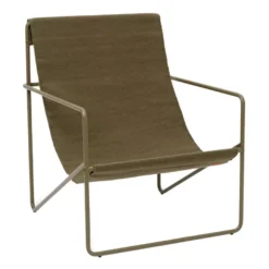 Ferm Living Desert Fauteuil Olive Onderstel Olive