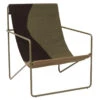 Ferm Living Desert Fauteuil Olive Onderstel Dune