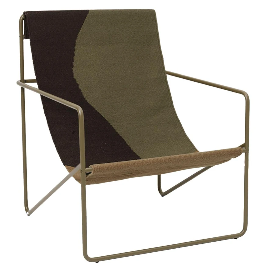 Ferm Living Desert Fauteuil Olive Onderstel Dune 1 Ferm Living Desert Fauteuil Olive Onderstel Dune