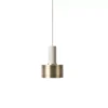 Ferm Living Disc Brass Hanglamp Klein Lichtgrijs