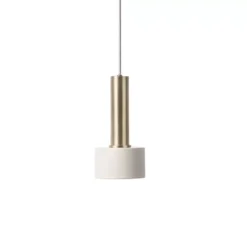 Ferm Living Disc Light Grey Hanglamp Groot Messing