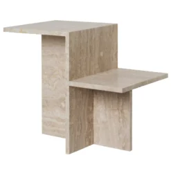 Ferm Living Distinct Bijzettafel Travertijn