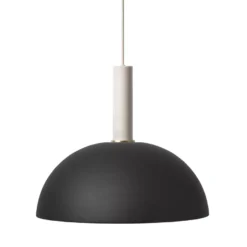 Ferm Living Dome Black Hanglamp Groot Lichtgrijs