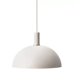 Ferm Living Dome Light Grey Hanglamp Klein Lichtgrijs