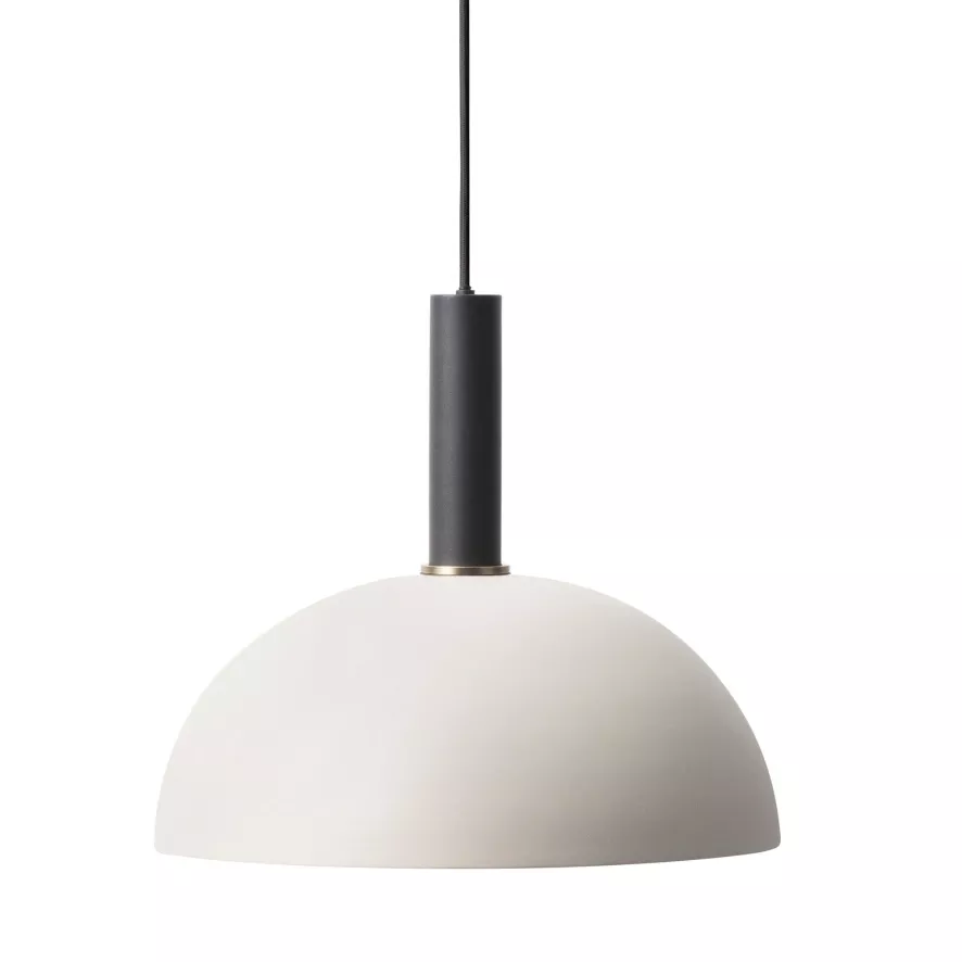 Ferm Living Dome Light Grey Hanglamp Groot Zwart 1 Ferm Living Dome Light Grey Hanglamp Groot Zwart