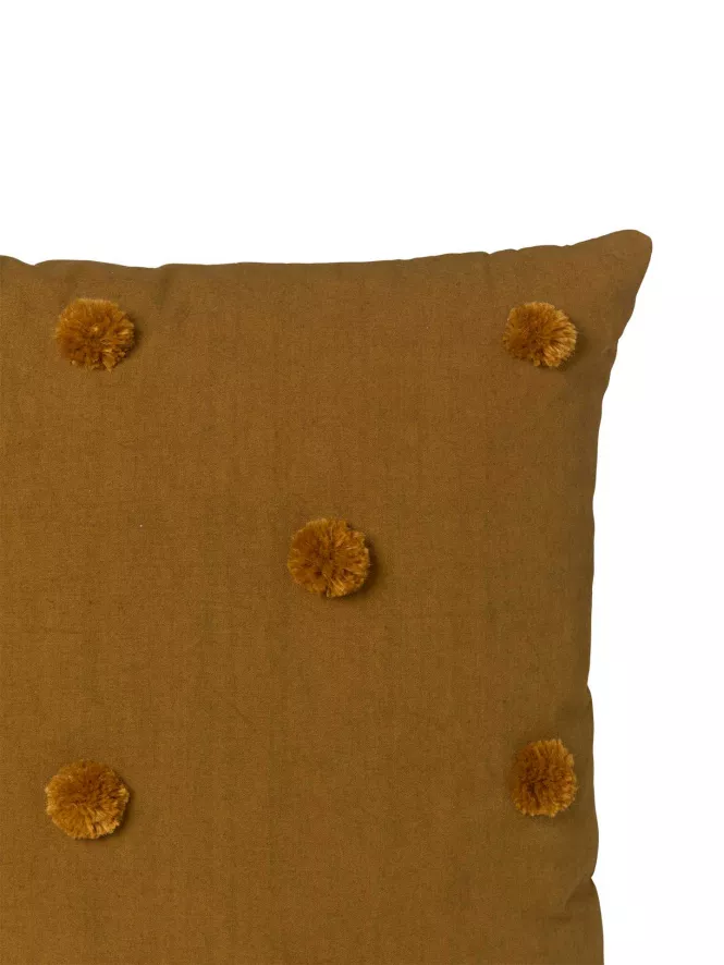 Ferm Living Dot Tufted Kussen Camel/Red 8 Ferm Living Dot Tufted Kussen Camel/Red - Afbeelding 8