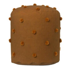 Ferm Living Dot Tufted Poef Sugar Kelp Mustard