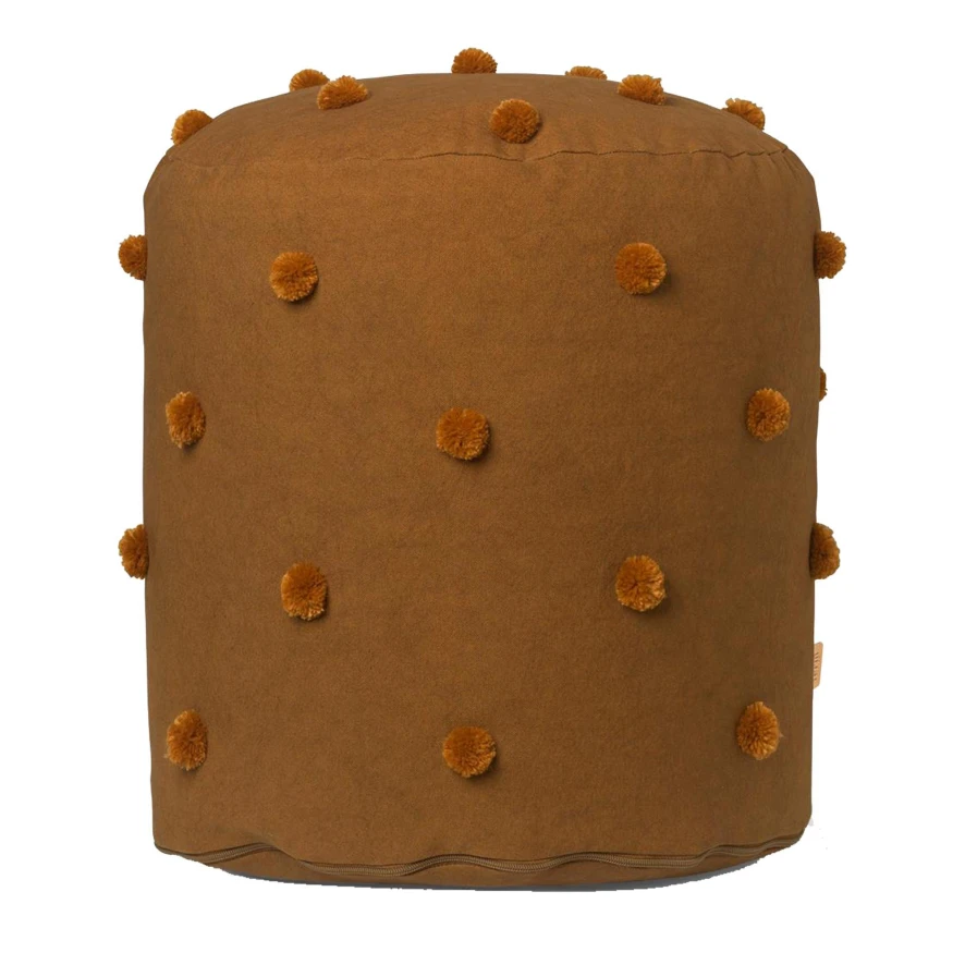 Ferm Living Dot Tufted Poef Sugar Kelp Mustard 1 Ferm Living Dot Tufted Poef Sugar Kelp Mustard