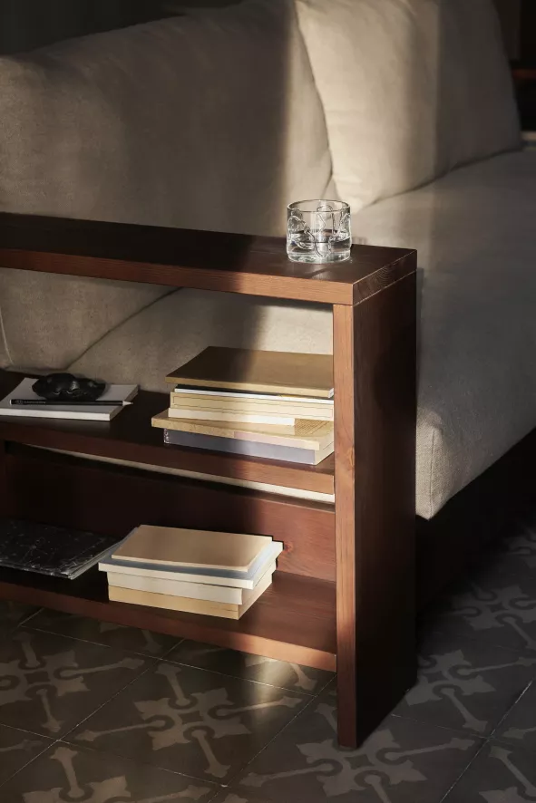 Ferm Living Edre 2-zits Bank Dark Stained/natural 7 Ferm Living Edre 2-zits Bank Dark Stained/natural - Afbeelding 7