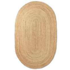 Ferm Living Eternal Jute Vloerkleed Ovaal 140x200 Naturel