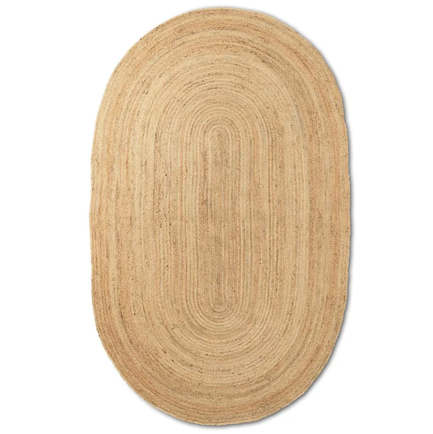 Ferm Living Eternal Jute Vloerkleed Ovaal 140x200 Naturel 1 Ferm Living Eternal Jute Vloerkleed Ovaal 140x200 Naturel