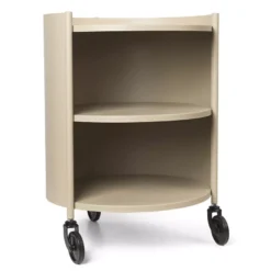 Ferm Living Eve Bijzettafel Nachtkast Op Wielen Cashmere