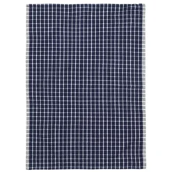 Ferm Living Hale Yarn-dyed Theedoek Blue/Off-white