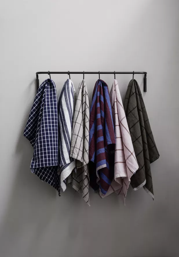 Ferm Living Hale Yarn-dyed Theedoek Olive/green 9 Ferm Living Hale Yarn-dyed Theedoek Olive/green - Afbeelding 9