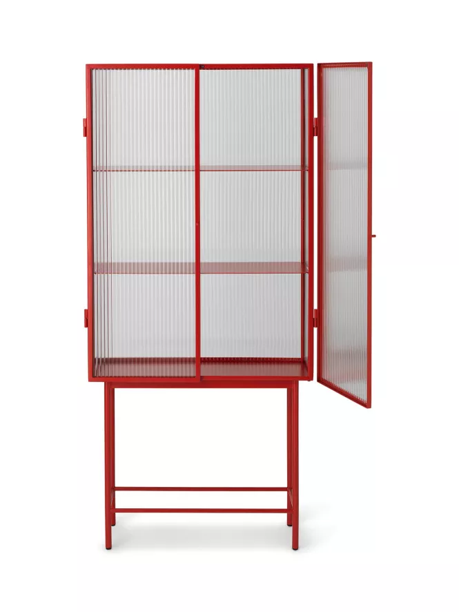 Ferm Living Haze Vitrinekast Reeded Glas Zwart 16 Ferm Living Haze Vitrinekast Reeded Glas Zwart - Afbeelding 16