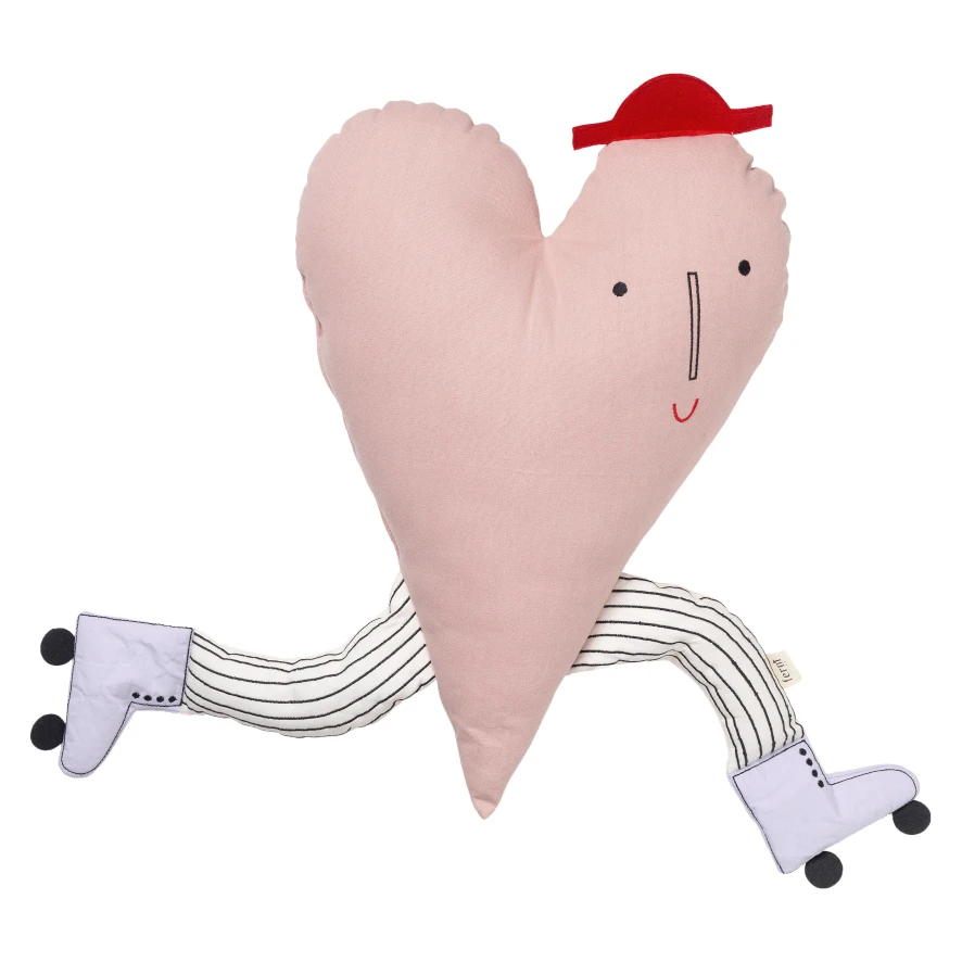 Ferm Living Heart Kussen Dusty Rose 4 Ferm Living Heart Kussen Dusty Rose - Afbeelding 4