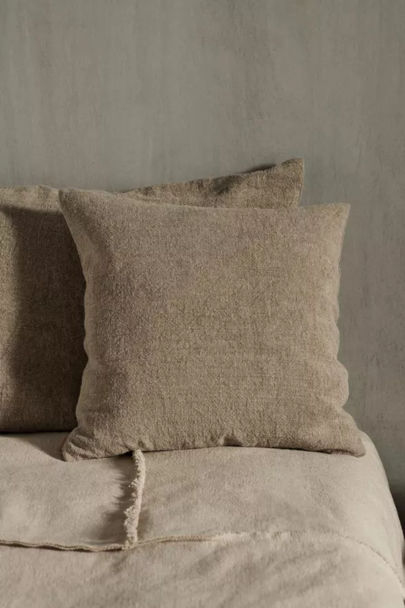 Ferm Living Heavy Linen Kussen 50x50 Lemon 2 Ferm Living Heavy Linen Kussen 50x50 Lemon - Afbeelding 2