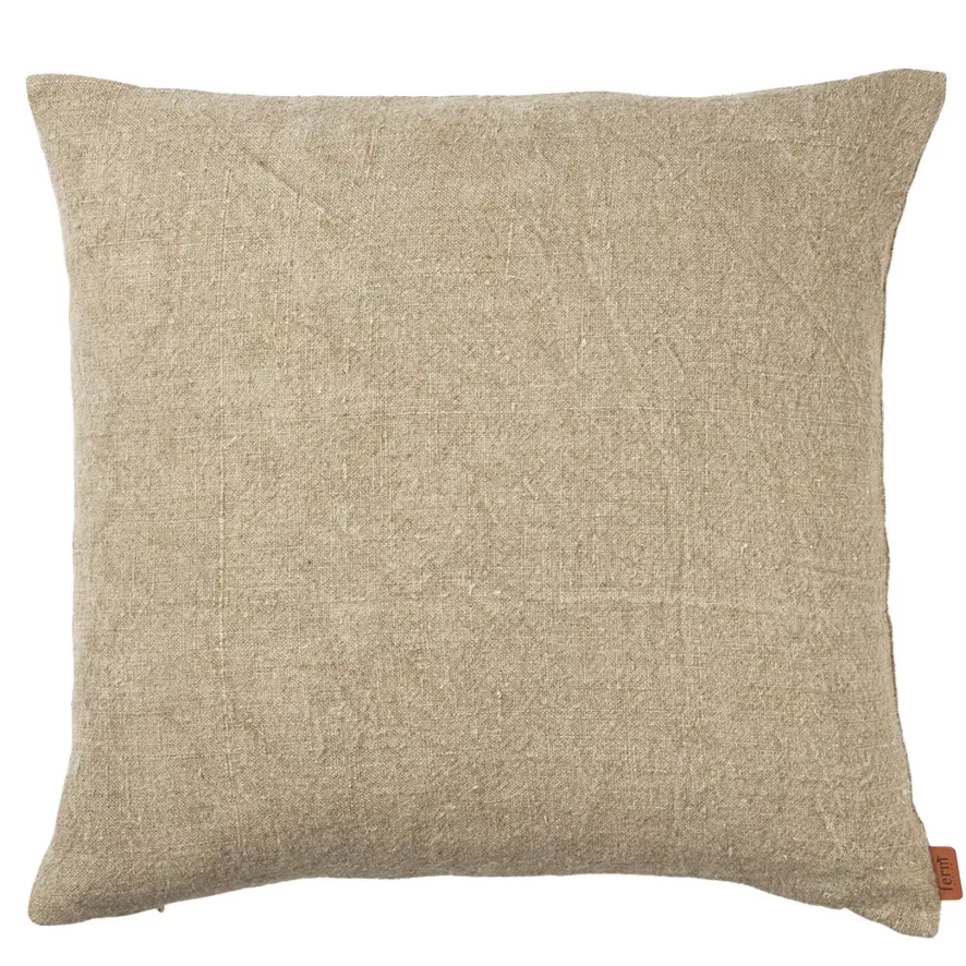 Ferm Living Heavy Linen Kussen 50x50 Lemon 3 Ferm Living Heavy Linen Kussen 50x50 Lemon - Afbeelding 3