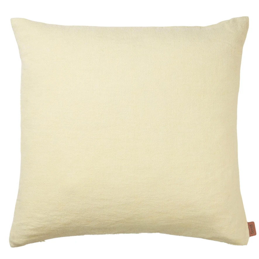 Ferm Living Heavy Linen Kussen 50x50 Lemon 1 Ferm Living Heavy Linen Kussen 50x50 Lemon