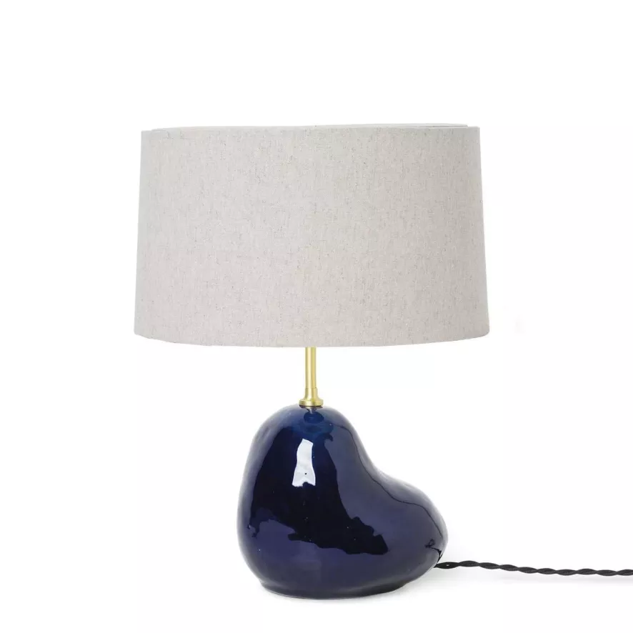 Ferm Living Hebe Tafellamp Small Blauw Met Naturel Kap 1 Ferm Living Hebe Tafellamp Small Blauw Met Naturel Kap