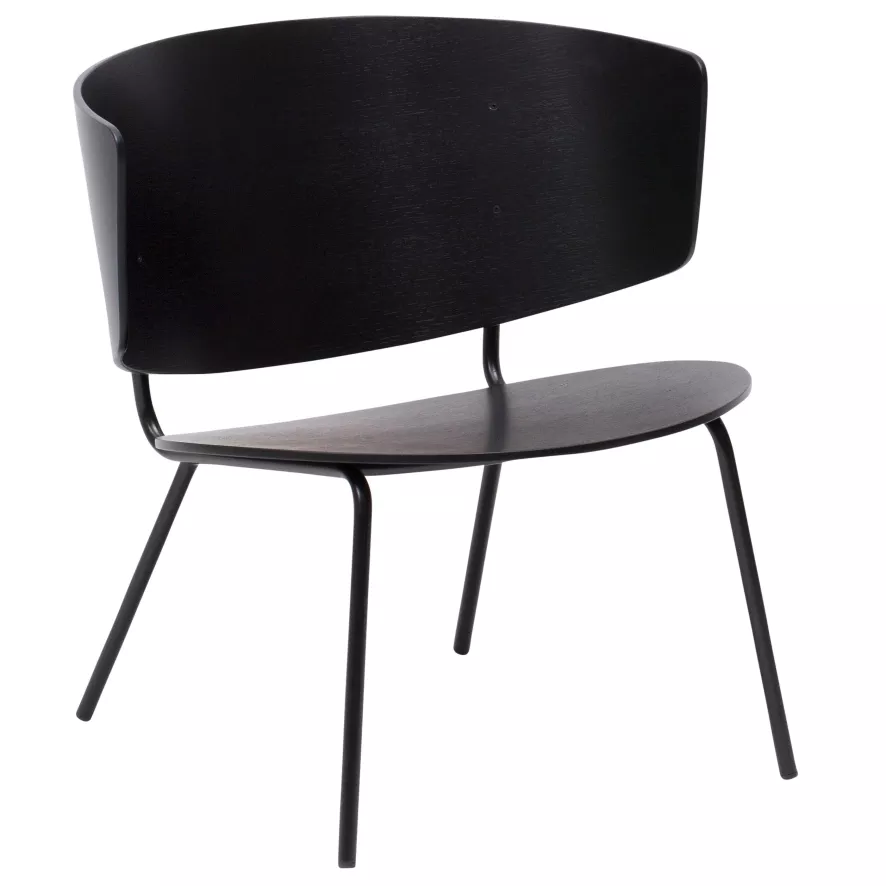 Ferm Living Herman Fauteuil Zwart 1 Ferm Living Herman Fauteuil Zwart